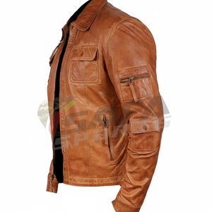 Veste de moto de course personnalisée de haute qualité pour hommes, vêtements de sport respirants confortables, grande taille, cuir personnalisé - Product Image 1