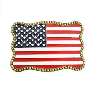 Creative Kartenlagerung Geschenk Gürtelschnalle Einzigartige Visitenkarte Bankkarte Metallgürtelschnalle Vereinigten Staaten von Amerika Flagge