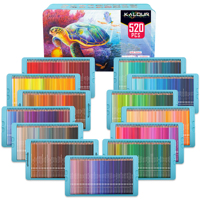 Coffret de 520 Crayons de Couleur KALOUR en Boîte Métallique avec 520 Crayons de Couleur Premium pour Croquis et Dessin Comme Fournitures d'Art et Cadeau