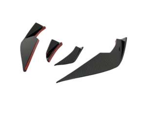 Ailes de pare-chocs avant en carbone sec <span class=keywords><strong>VS</strong></span> Style 4PC pour BMW G80 M3 G82 G83 M4 2020 et plus - Product Image 4