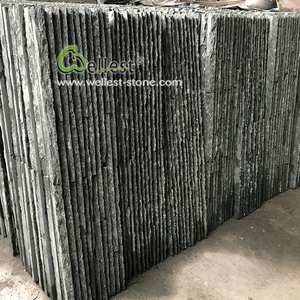 Trang trí xây dựng đá tự nhiên carbon đen Slate bên ngoài ngoài ngoài trời Vườn Panel tường gạch - Product Image 5