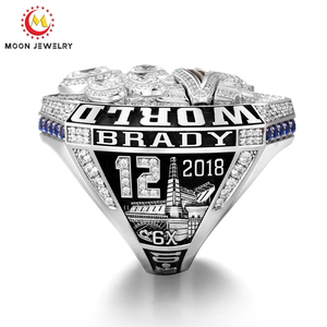 ANNEAUX DE CHAMPIONNAT BASKETBALL 2018 <span class=keywords><strong>SUPER</strong></span> LIII NOUVELLE ANGLETERRE PATRIOTS CHAMPIONSHIP <span class=keywords><strong>RING</strong></span> QUALITY SCHOOL TEAM CHAMPIONSHIP <span class=keywords><strong>RING</strong></span> - Product Image 2