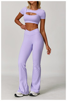 Custom Sportkleding Gym Fitness Sets Dames Workout Kleding Zacht Comfortabel Snel Droog 5 Stuks Yoga Sets Fitness Sport Set
