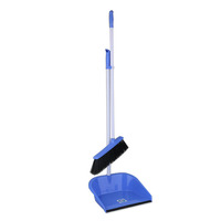 Balai à feuilles de jardin en plastique durable à long manche avec tête de balai en PET facile à nettoyer, de haute qualité, pour usage quotidien