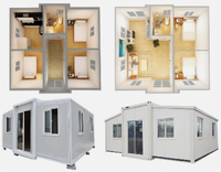 Vente extensible Boutique mobile 10 pieds 20 pieds Pop up Contemporaine Conteneur bar et Café Modulaire Dépanneur Maison
