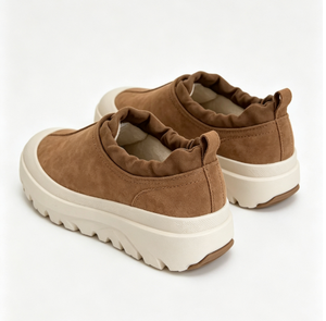 Sandalias Planas de Ante Sintético con Plataforma, Punta Redonda, Color Sólido, Suela Acolchada de EVA, Cómodas para Todas las Temporadas - Product Image 2