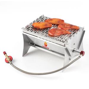 Sanhuan <strong>Mini</strong> Smokeless Folding Stainless Steel Gas <strong>Grill</strong> Portable Barbeque <strong>Grill</strong> Outdoor <strong>Charcoal</strong> Camping BBQ - Product Image 5