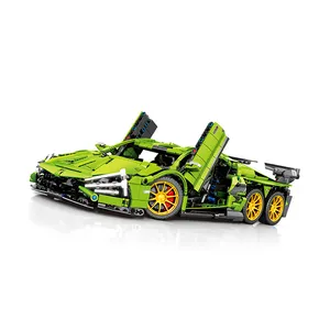 森博积木玩具积木超级跑车积木1254件儿童拼图组装一种新型积木玩具模型