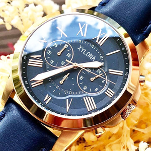 Montre habillée de haute qualité Montres-bracelets pour hommes Montres-bracelets en cuir Reloj à quartz originales avec boîte - Product Image 4