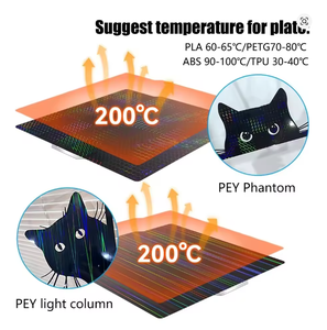 Placa de Construcción A1 X1C con Textura PEI 257x257 H1H PEY PEO de Acero de Resorte para Bambu Lab P1S P2S X1 Carbon Bambu Lab <span class=keywords><strong>P1P</strong></span> - Product Image 4