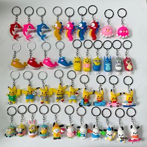 بيع بالجملة سلسلة مفاتيح كرتونية ثلاثية الأبعاد من كلوريد البولي فينيل ، نمط عشوائي صغير - Product Image 6