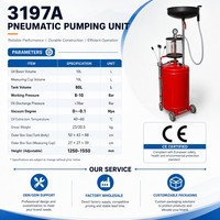 Extractor de Aceite Neumático de 80L Directo de Fábrica China, Unidad de Bombeo de Aire con Tanque Medidor de 10L, Grado de Exportación para Suministro de Taller