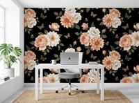 Stiker Dinding 3D Bunga Modern Desain Modern Perekat Sendiri Tahan Air Wallpaper Lepas Tempel untuk Ruang Tamu