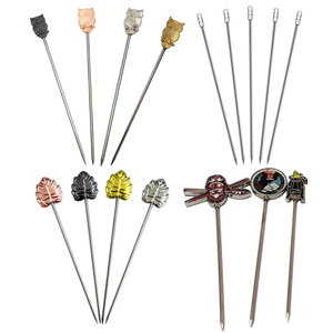 Diseño de Programa de <span class=keywords><strong>Bar</strong></span> Personalizado, Servicio Integral, Palillos de Frutas y Cócteles de Metal Coloridos en Dorado, Plateado y Negro - Product Image 3