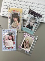 Kantong Permen Transparan Custom Kpop, Kantong Zipper PVC Kpop, Tempat Kartu Foto, Hadiah Acara, Liontin Shaker Custom, Kantong Zipper Transparan