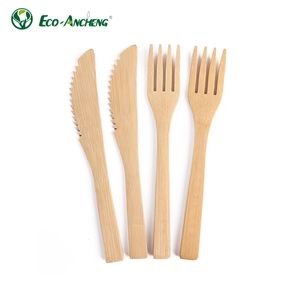 Phổ biến nóng bán sinh thái thân thiện tre thiết lập dao kéo tre muỗng nĩa tái sử dụng tre thiết lập dao kéo - Product Image 6