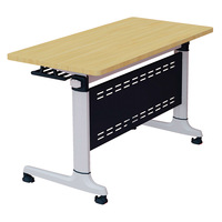 Ensemble table et chaises pliantes en bambou, table de formation rectangulaire, banc long mobile, table de conférence modulaire, table minimaliste à deux places