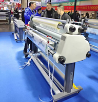 Machine à plastifier 1,6 m, modèle à film PET, chaud et froid, avec compresseur d'air et pompe à air