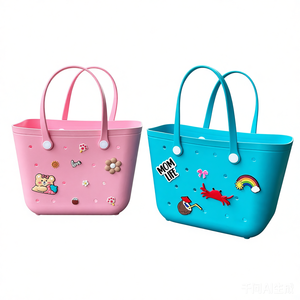 <span class=keywords><strong>Bolsa</strong></span> de Mano Unisex de EVA, Suave, Duradera, Gran Capacidad, Impermeable, <span class=keywords><strong>Bolsa</strong></span> de <span class=keywords><strong>Playa</strong></span>, <span class=keywords><strong>Bolsa</strong></span> de Verano con Orificios, Correa Extraíble, Logotipo Personalizado, Vacaciones en la Piscina - Product Image 2