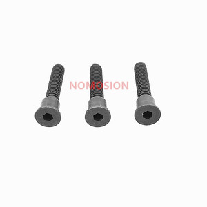 Tornillo de cabeza plana hexagonal M4x18, clase métrica 12.9, de acero al carbono con acabado negro para ensamblaje mecánico - Product Image 1