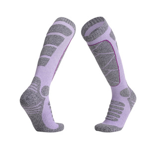 Calcetines <span class=keywords><strong>de</strong></span> esquí <span class=keywords><strong>de</strong></span> tubo largo <span class=keywords><strong>de</strong></span> invierno para mujer <span class=keywords><strong>de</strong></span> dos lobos, calcetines <span class=keywords><strong>de</strong></span> escalada inferiores absorbentes <span class=keywords><strong>de</strong></span> sudor <span class=keywords><strong>de</strong></span> punto gruesos deportivos - Product Image 6