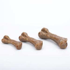 Juguete duradero para masticar perros, hueso masticable con sabor a carne para limpieza de dientes y morder, divertido diseño de hueso simulado para cachorros y perros medianos - Product Image 3