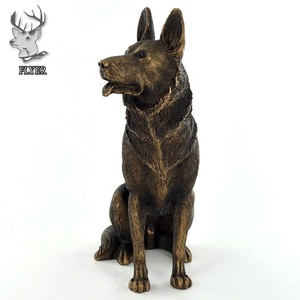 Al Aire Libre Metal Animal perro escultura decoraciones bronce latón <span class=keywords><strong>pastor</strong></span> alemán escultura estatua para la <span class=keywords><strong>venta</strong></span> - Product Image 5