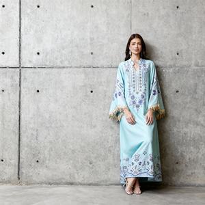 Premium Custom Printed Polyester Abaya <b>for</b> <b>Muslim</b> <b>Women</b> Wholesale Evening Party <b>Dress</b> - Product Image 1