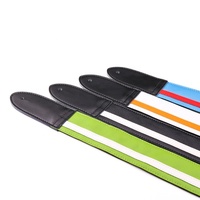 Chromacast Speed Series Leather Racing Strip Guitar Strap Stringed Instruments Parts & Accessories
