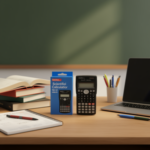 Weibo Scientific Calculator 10+2 Digits Dual Power Supply for School and Office Use - Product Image 2