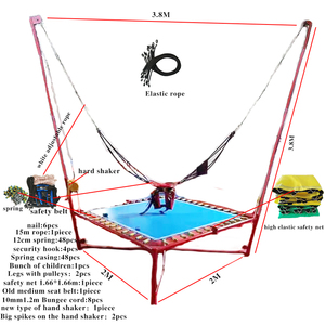 Nhà Máy Giá Chất Lượng Cao 2*2*4M Duy Nhất Tay Tời <span class=keywords><strong>Bungee</strong></span> <span class=keywords><strong>Trampoline</strong></span> Cho Trẻ Em Và Người Lớn Vui Vẻ Chơi <span class=keywords><strong>Trampoline</strong></span> Công Viên Cho Bán - Product Image 3