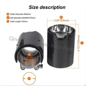 Puntas de Escape de Carbono M Performance para <span class=keywords><strong>BMW</strong></span> F87 M2 F80 <span class=keywords><strong>M3</strong></span> F82 F83 M4 M5 M6 M135i M235i M335I M435I, Boquillas de Escape - Product Image 2