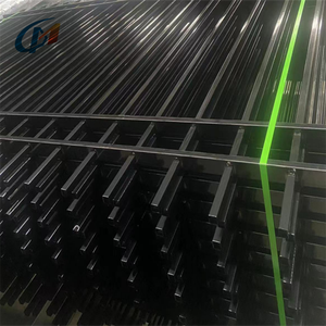Valla de Acero Galvanizado <span class=keywords><strong>con</strong></span> Recubrimiento de Polvo Negro Estilo Australiano, Valla de Estacas para Villa, Paneles de Valla <span class=keywords><strong>Privada</strong></span> para Casa - Product Image 5