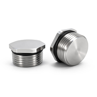 Bouchons d'arrêt NPT1 SS304 Exd, bouchon en acier inoxydable, bouchon solide