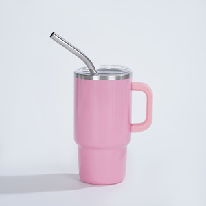 Vaso de Acero Inoxidable 304 de 4oz con Asa y Pajita, Aislado al Vacío, Portátil, para Coche, <span class=keywords><strong>Regalo</strong></span> de <span class=keywords><strong>Boda</strong></span>, para Café - Product Image 5