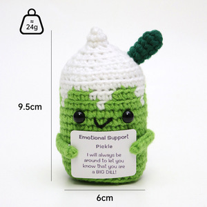 Muñecos de Ganchillo de Energía Positiva, Lindos Mini Patatas de Peluche para Abrazar, Figuras Tejidas a Mano, Artesanías Kawaii, Regalos de Cumpleaños de Ganchillo - Product Image 2