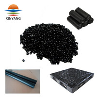 Mélange maître noir en plastique brut PP HDPE LDPE Granules Mélange maître en plastique de couleur