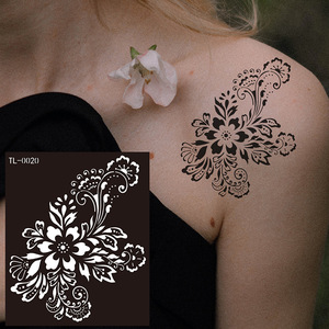 24 Plantillas Personalizadas para <span class=keywords><strong>Tatuajes</strong></span> de Henna, Aptas para Mujeres, Niñas y Adolescentes - Product Image 1