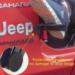 Bisagra de puerta Pedales de descanso de metal de puerta delantera con bandera de EE. UU. Para <span class=keywords><strong>Jeep</strong></span> <span class=keywords><strong>Wrangler</strong></span> JL Unlimited Sport <span class=keywords><strong>Rubicon</strong></span> <span class=keywords><strong>Sahara</strong></span> Gladiator JT 2018-2022 - Product Image 6