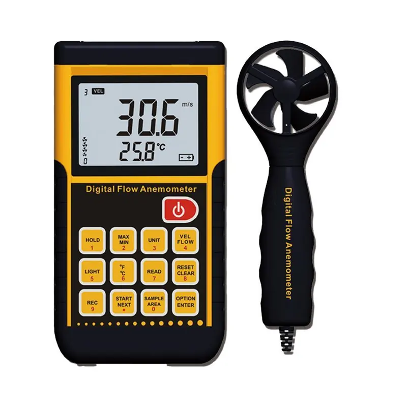 High Accuracy Anemometer Digital Split-Type Wind Speed Meter with Max/Min/Avg and Data Record Function