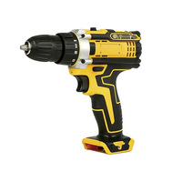 Perceuse à percussion électrique au lithium jaune 16V, double usage, outil OEM, mandrin à trois mors, approvisionnement exclusif transfrontalier