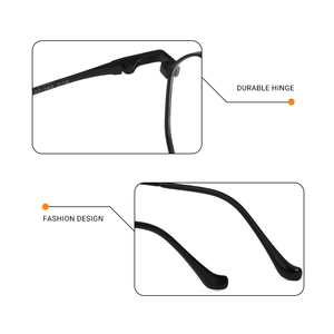 Thời trang hình dạng kim cương đặc biệt mạ điện màu sắc linh hoạt mỏng đền thờ unisex kim loại hợp kim kính mắt - Product Image 3