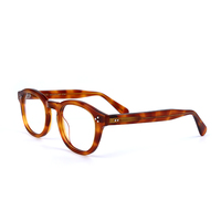 Lunettes optiques classiques unisexes en acétate transparent avec logo personnalisé, anti-lumière bleue