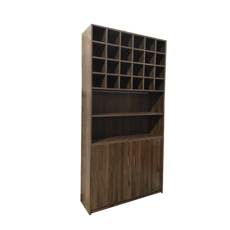 Высококачественный современный дизайн деревянная Стеклянная Витрина Полка для супермаркета для розничного магазина винный шкаф с подсветкой для винодельни