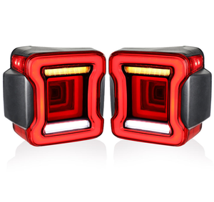 Luces Traseras LED Rojas para Jeep Wrangler JK 2008-2017, Actualización de Enchufe Directo y Fácil Instalación - Product Image 1