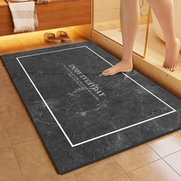 40*60CM Tapis antidérapant doux absorbant la boue de diatomée Tapis de salle de bain