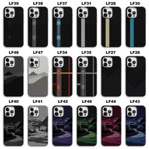 เคสโทรศัพท์กันกระแทกสุดหรู ลายคาร์บอนไฟเบอร์ พร้อมกรอบกล้องโลหะ สำหรับ <span class=keywords><strong>iPhone</strong></span> 17 16 15 14 Pro Max - Product Image 1