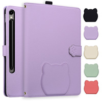 Compatible avec Samsung S10 FE+/131 S9/S10 A9+ S10+ S9U/S10U, étuis de protection pour tablette, design tête de chat