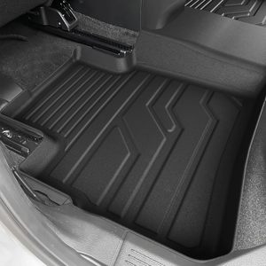 Tapis de sol KADDEN pour Nissan Rogue 2021-2026, en caoutchouc TPE <span class=keywords><strong>OLIVER</strong></span>, protection tout temps, design géométrique, faciles à nettoyer, pour l'avant et la 2ème rangée - Product Image 4