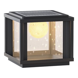 Lampe solaire à pilier ciel étoilé, étanche, en aluminium, pour poteau de portail, jardin extérieur, cour, mur - Product Image 5